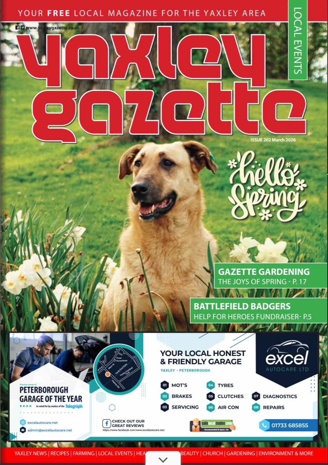 Yaxley Gazette March 2026 cover