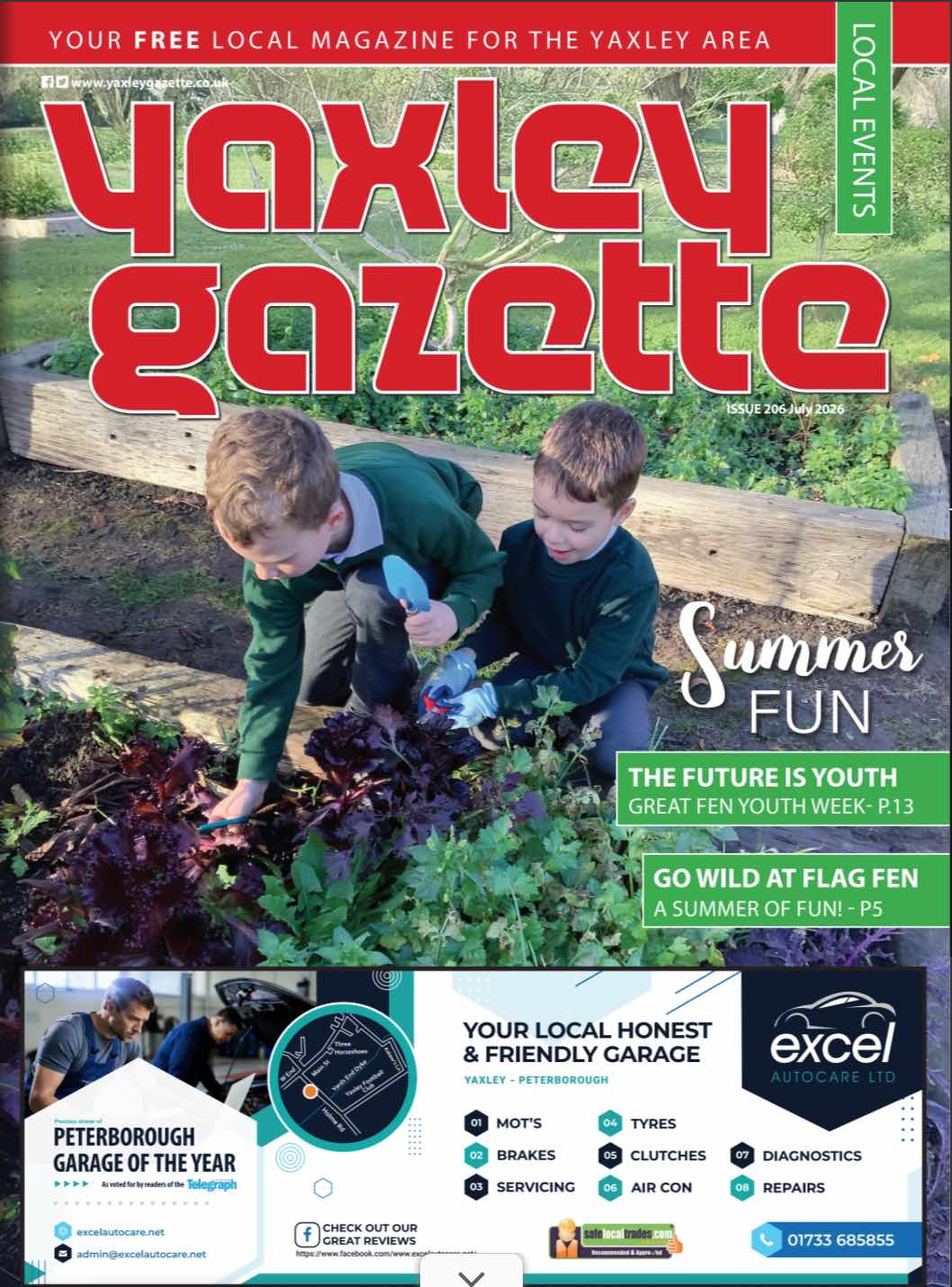 Yaxley Gazette July 2026 cover