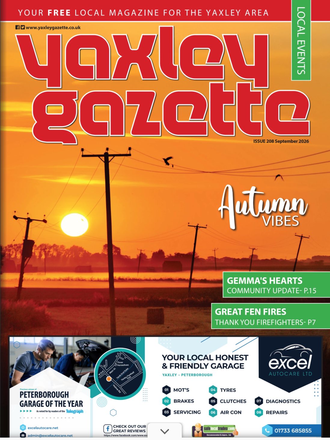 Yaxley Gazette September 2026 cover